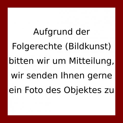 Reither, Franz, um 1926. Walzenkrug, Keramik. Vorderseitig Wappen mit Adler und steigendem Löwen. Rücks. Inschrift: 