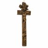 Reliquienkreuz. Oberammergau. Buchsbaum, geschnitzt. Schieber (leicht besch.) mit Arma Christi. L. 29 cm.