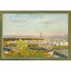 Frankreich, 20. Jh. Blick auf Paris. Öl/Lw. 50 x 72,5 cm. Rest., unles. sign.