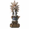 Maria Immaculata. Süddeutsch, 18. Jh. Holz, übergangene Farbfassung, tw. vergoldet. H. inkl. Sockel 42 cm.