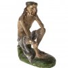 Christus in der Rast. Bayern, 18. Jh. Holz. Farbfassung. H. 10 cm.