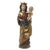 Madonna mit Kind. Wohl Schwaben, 16. Jh. Holz, übergangene Farbfassung. Sockel erg., rest. best. H. 80 cm.