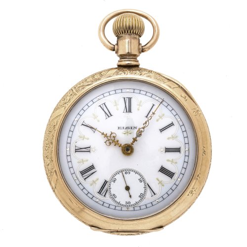 Herrentaschenuhr. Gold. Firma Elgin.