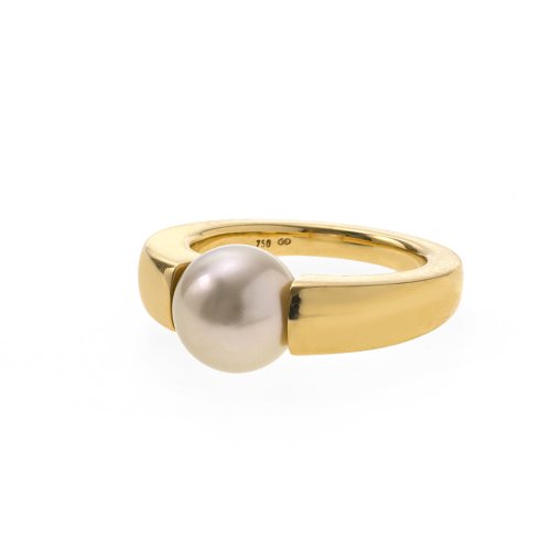 Ring mit Perle. 18 K Gold.