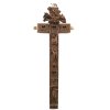 Reliquienkreuz. Oberammergau. Holz, geschnitzt. L. 36 cm.