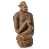 Sitzende weibl. Figur. Terrakotta. Kultur der Djennné. H. 26 cm. Besch.