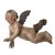 Schwebender Putto. Bayern, 18./19. Jh. Holz, übergangene Fassung. Rest., L. 68 cm.