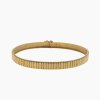 Armband. 18 K Gelbgold, satiniert.