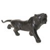 Tiger. Bronze, China. H. 13 cm. Gemarkt.