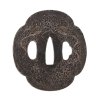 Tsuba. Japan. Eisen, beidseitig Silbereinlagen. Alterungsspuren, min. besch. 7,5 x 6,5 cm.