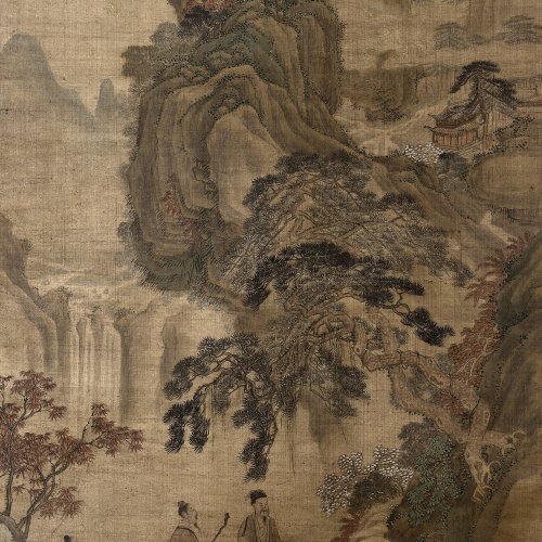 Rollbild, China, Ming-Dynastie, um 1650/1700.