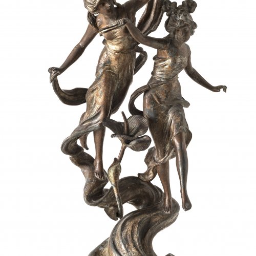 La Danse des Nymphes. Figurengruppe. Metall, bronziert.