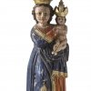 Holzscheitelmadonna. H. 42 cm.