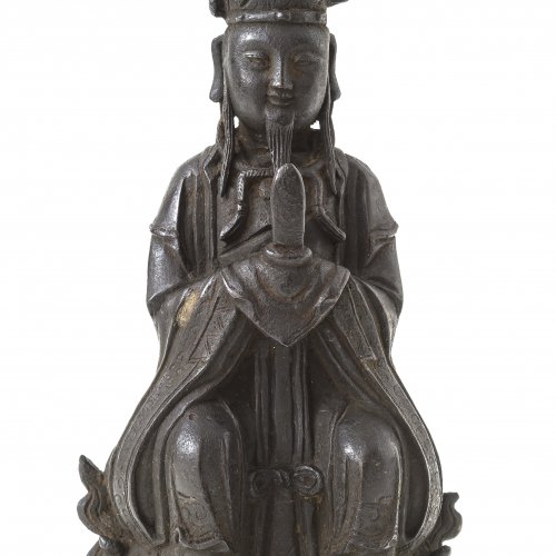 Würdenträger. China. Bronze. H. 24 cm.