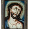 Hinterglasbild, Ecce homo, Staffelseegebiet, um 1840, 24 x 17 cm.