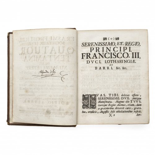 Buch: Erasmus Froelich, Societatis Jesu, Quatuor Tentamina Numaria Vetere, besch, Wien, 1737.