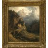 Canton. Deutsch, 19. Jh., Gustav Jacob Canton(?). Tiroler Berglandschaft. Öl/Lw. 54 x 48 cm.  Besch., rest., doubl. Sign.