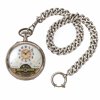 Herrentaschenuhr. Silber, Deutsch, um 1900. Besch. Dabei silberne Uhrenkette. Zifferblatt besch.